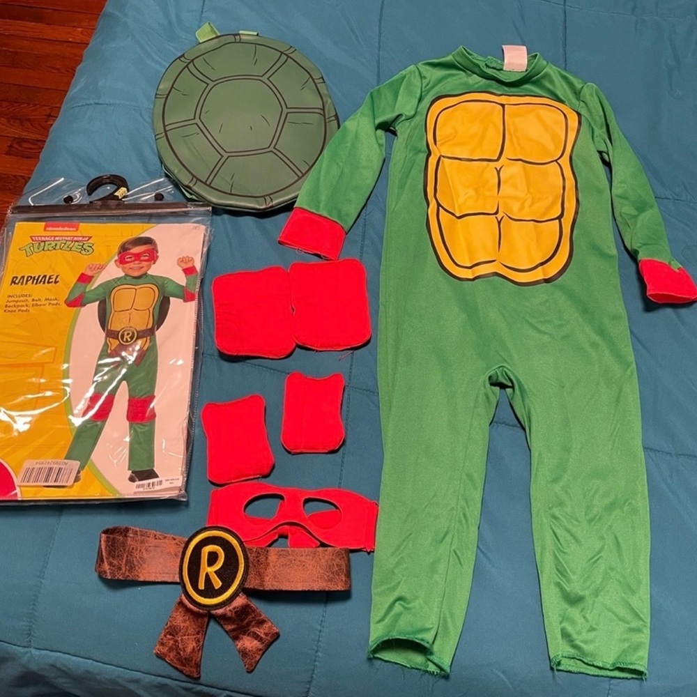 Toddler teenage mutant ninja turtles Raphael costume 3-4T